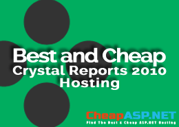 Best and Cheap Crystal Reports 2010 Hosting